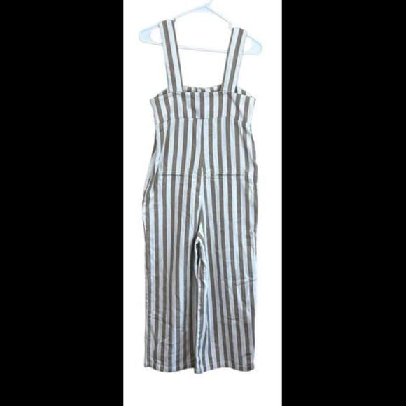 Urban Outfitters Striped Jumpsuit | Overalls Cute Buttons Women's Small - Picture 2 of 4